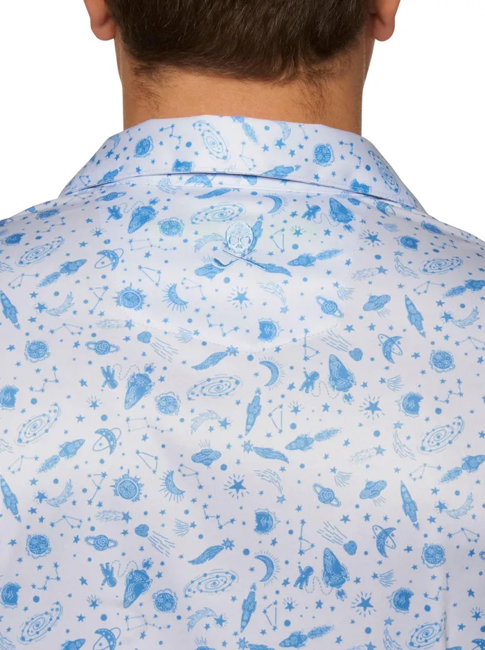 Robert Graham Polos and TShirts Men ASTERIOD PERFORMANCE POLO Seafoam