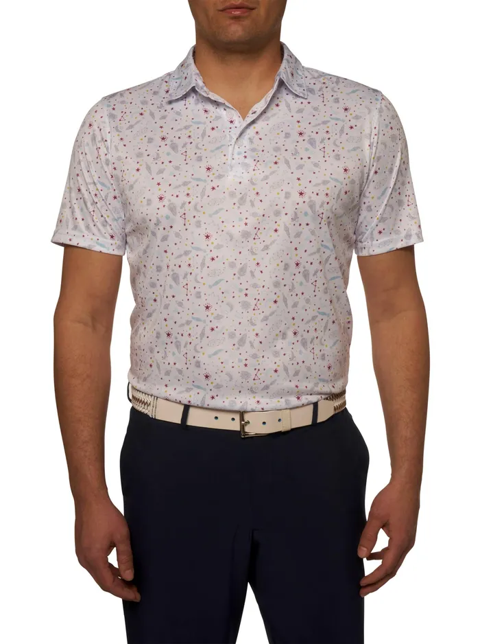 Robert Graham Polos and TShirts Men ASTERIOD PERFORMANCE POLO Seafoam