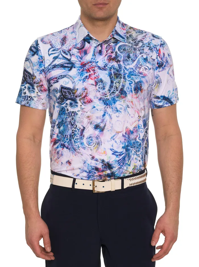 Robert Graham Polos and TShirts Men AURORA PAISLEY PERFORMANCE POLO Multi