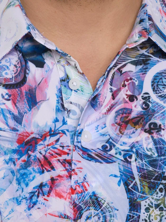 Robert Graham Polos and TShirts Men AURORA PAISLEY PERFORMANCE POLO Multi