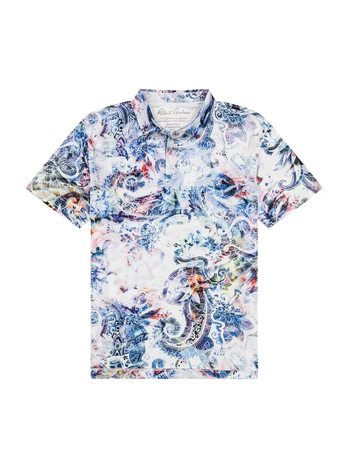 Robert Graham Polos and TShirts Men AURORA PAISLEY PERFORMANCE POLO Multi