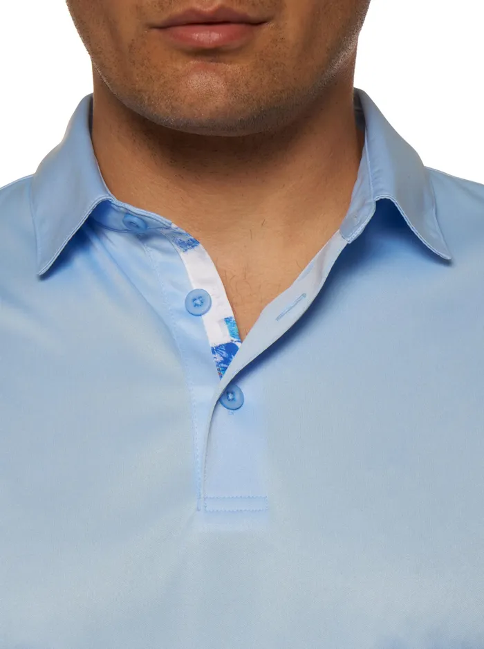 Robert Graham Polos and TShirts Men AXELSEN PERFORMANCE POLO Cobalt