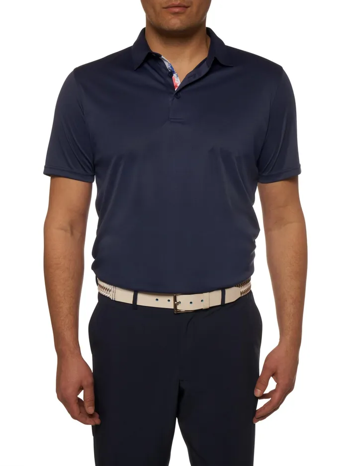 Robert Graham Polos and TShirts Men AXELSEN PERFORMANCE POLO Cobalt