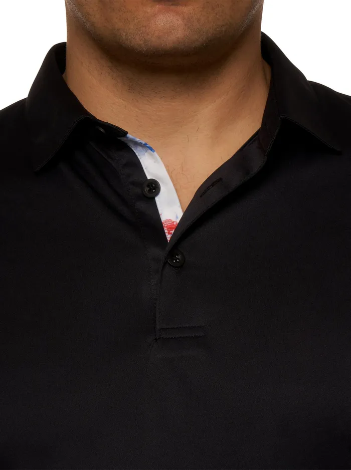 Robert Graham Polos and TShirts Men AXELSEN PERFORMANCE POLO Cobalt
