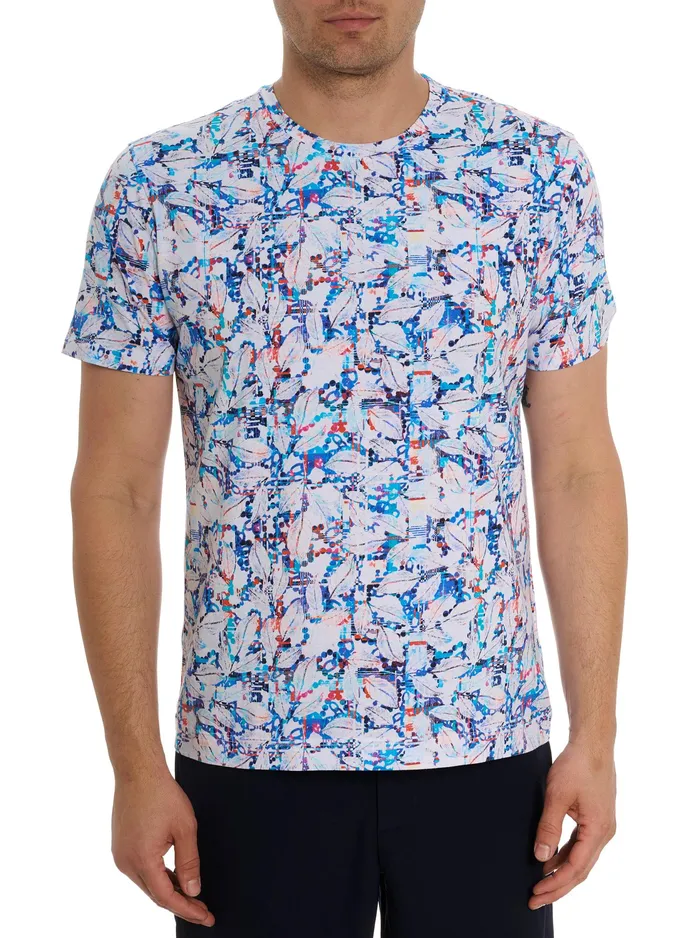 Robert Graham Polos and TShirts Men BIG SPLASH TSHIRT White
