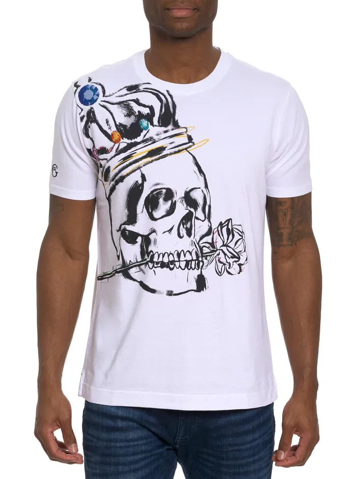 Robert Graham Polos and TShirts Men CROWN ROYALE TSHIRT White