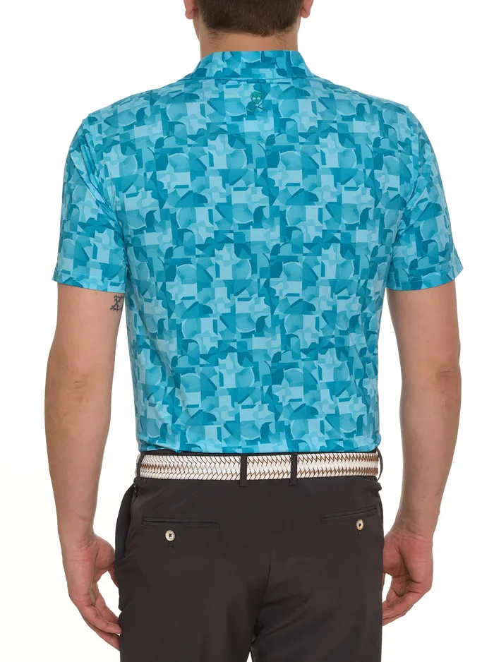 Robert Graham Polos and TShirts Men DAVOS PERFORMANCE POLO Teal