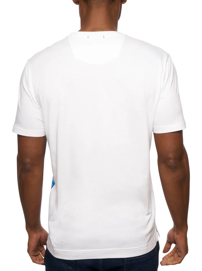 Robert Graham Polos and TShirts Men EXPLOSIVE UFO TSHIRT White