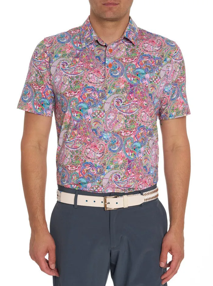 Robert Graham Polos and TShirts Men GOLDBERG PERFORMANCE POLO Grey