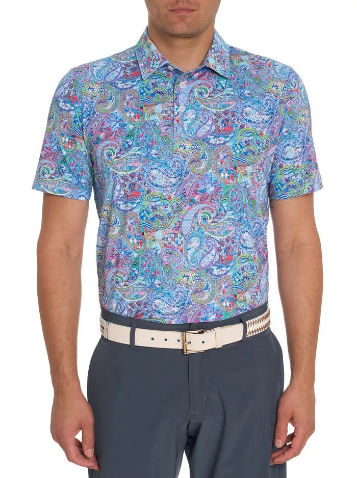 Robert Graham Polos and TShirts Men GOLDBERG PERFORMANCE POLO Grey