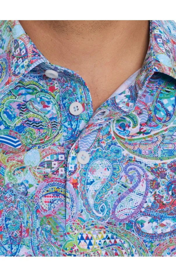 Robert Graham Polos and TShirts Men GOLDBERG PERFORMANCE POLO Grey