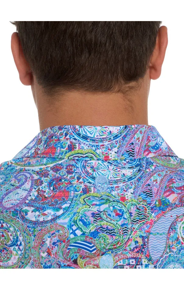 Robert Graham Polos and TShirts Men GOLDBERG PERFORMANCE POLO Grey