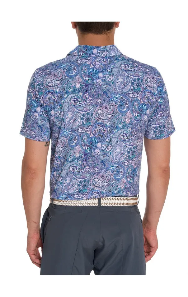 Robert Graham Polos and TShirts Men GOLDBERG PERFORMANCE POLO Grey
