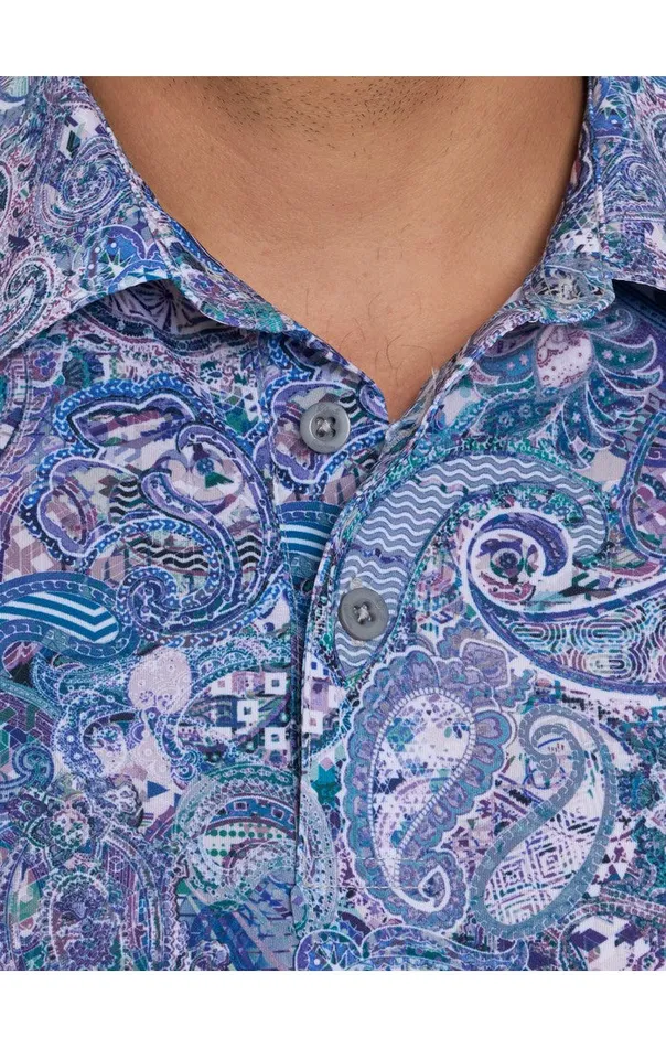 Robert Graham Polos and TShirts Men GOLDBERG PERFORMANCE POLO Grey