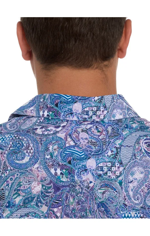 Robert Graham Polos and TShirts Men GOLDBERG PERFORMANCE POLO Grey
