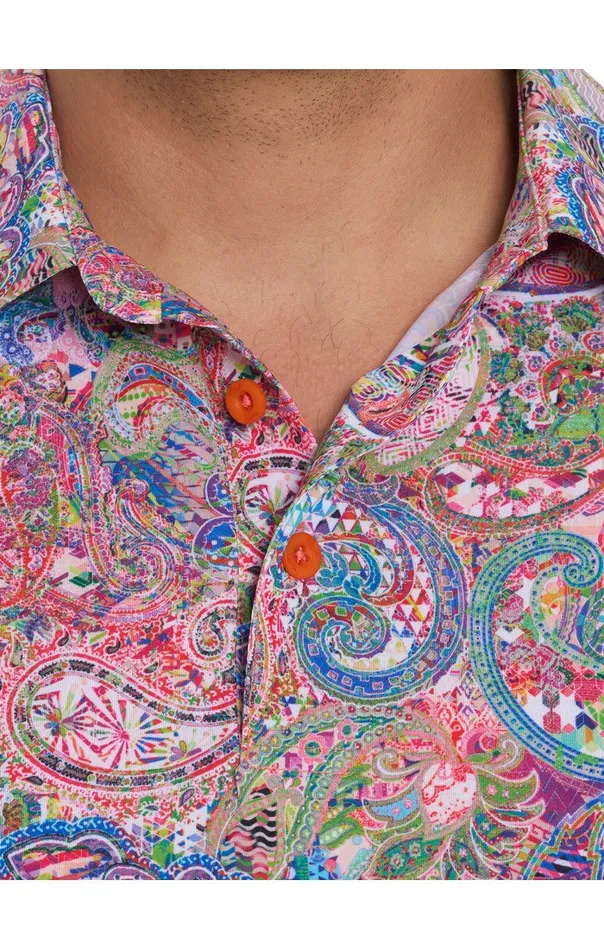 Robert Graham Polos and TShirts Men GOLDBERG PERFORMANCE POLO Grey