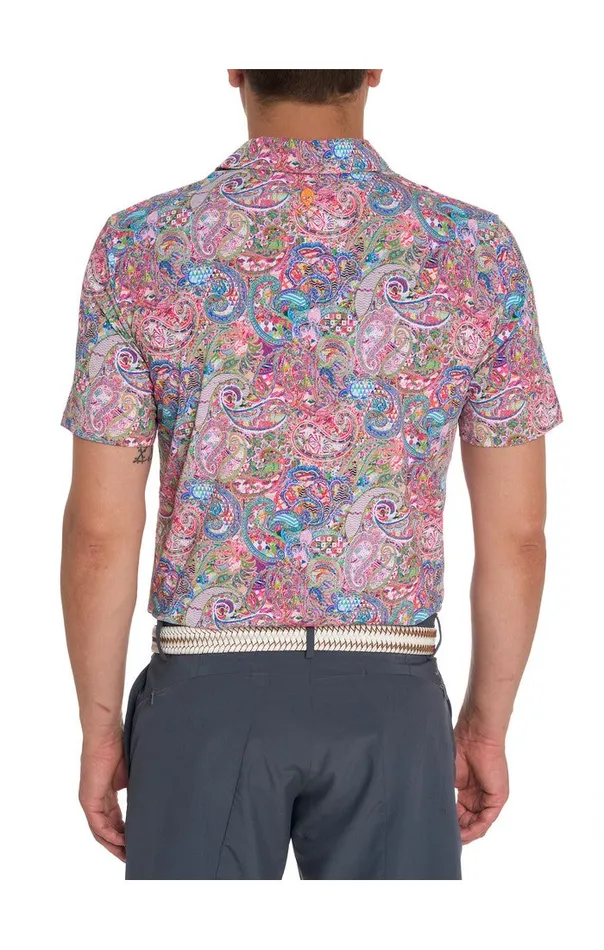 Robert Graham Polos and TShirts Men GOLDBERG PERFORMANCE POLO Grey