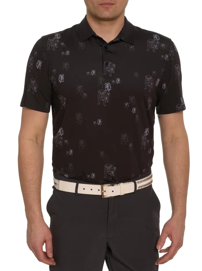 Robert Graham Polos and TShirts Men GRAHAM PERFORMANCE POLO Black
