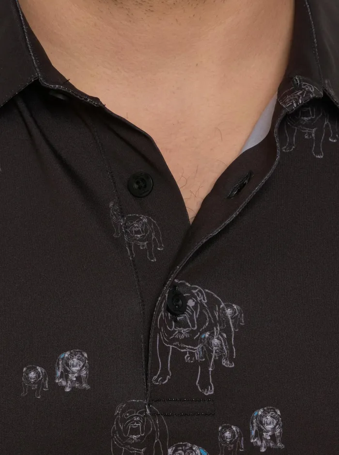 Robert Graham Polos and TShirts Men GRAHAM PERFORMANCE POLO Black