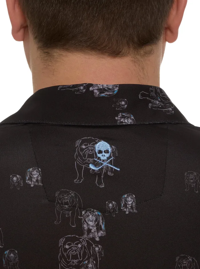 Robert Graham Polos and TShirts Men GRAHAM PERFORMANCE POLO Black