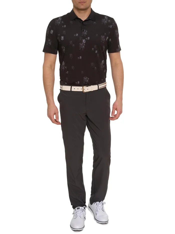 Robert Graham Polos and TShirts Men GRAHAM PERFORMANCE POLO Black