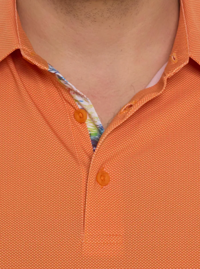 Robert Graham Polos and TShirts Men HYDE PERFORMANCE POLO Orange