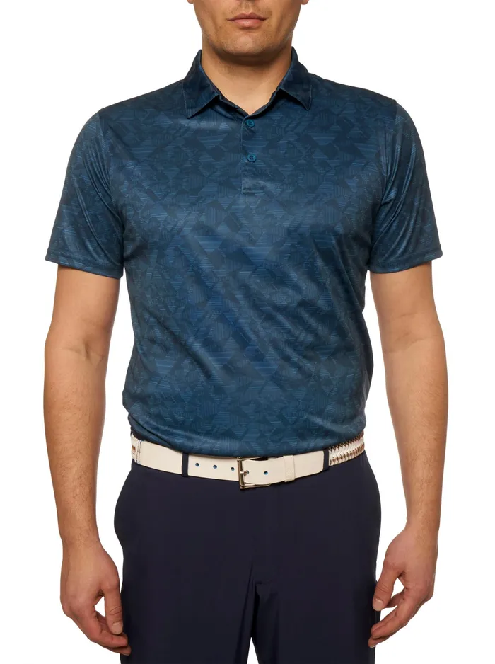 Robert Graham Polos and TShirts Men HYDRUS PERFORMANCE POLO Cobalt