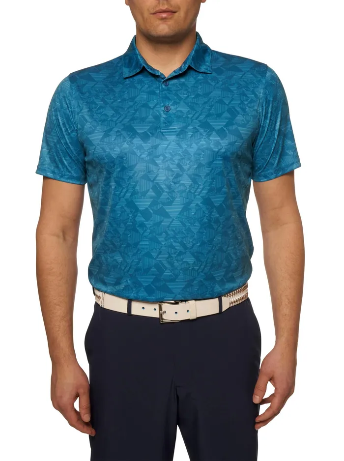 Robert Graham Polos and TShirts Men HYDRUS PERFORMANCE POLO Cobalt