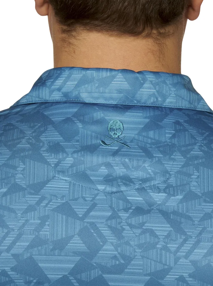 Robert Graham Polos and TShirts Men HYDRUS PERFORMANCE POLO Cobalt