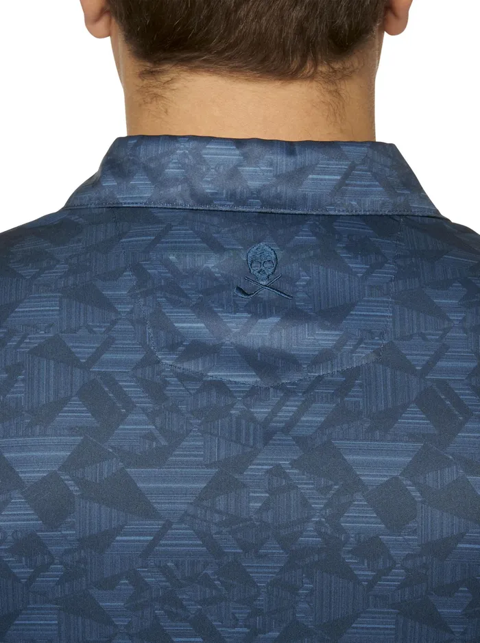 Robert Graham Polos and TShirts Men HYDRUS PERFORMANCE POLO Cobalt