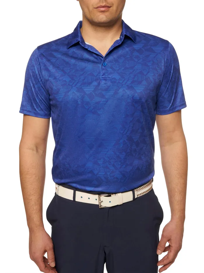 Robert Graham Polos and TShirts Men HYDRUS PERFORMANCE POLO Cobalt
