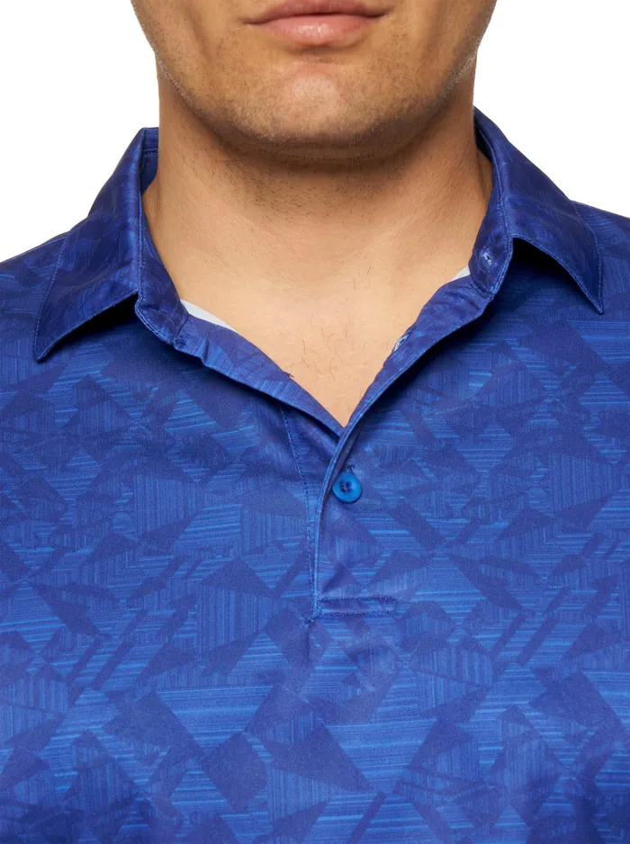 Robert Graham Polos and TShirts Men HYDRUS PERFORMANCE POLO Cobalt