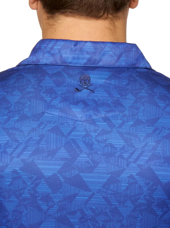 Robert Graham Polos and TShirts Men HYDRUS PERFORMANCE POLO Cobalt