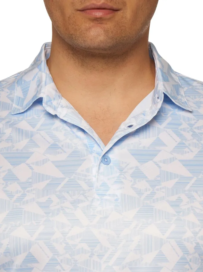 Robert Graham Polos and TShirts Men HYDRUS PERFORMANCE POLO Cobalt