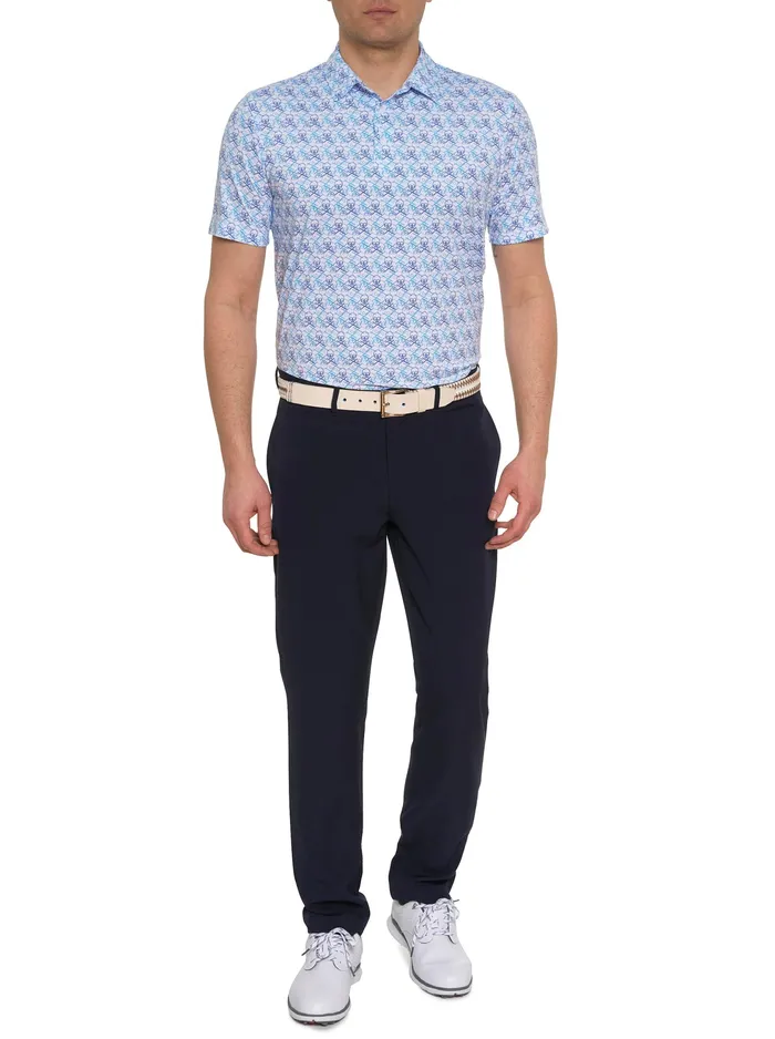 Robert Graham Polos and TShirts Men IRON SKULL PERFORMANCE POLO Black