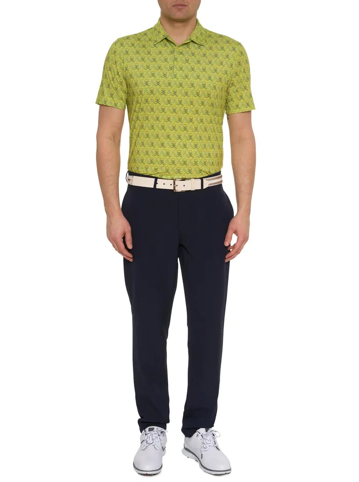 Robert Graham Polos and TShirts Men IRON SKULL PERFORMANCE POLO Black