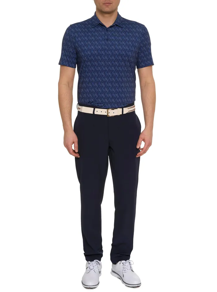 Robert Graham Polos and TShirts Men IRON SKULL PERFORMANCE POLO Black