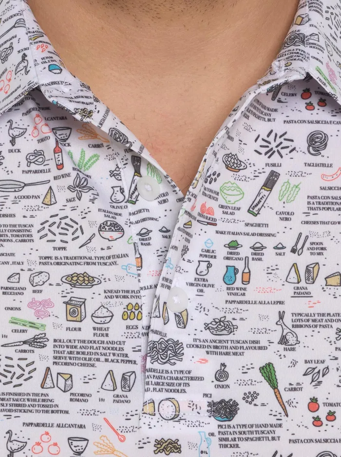 Robert Graham Polos and TShirts Men ITALIAN PASTA PERFORMANCE POLO White