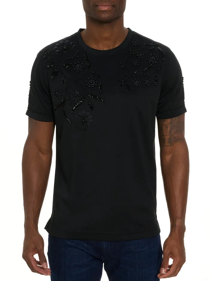 Robert Graham Polos and TShirts Men LIMITED EDITION COURTING JEWELS TSHIRT Black