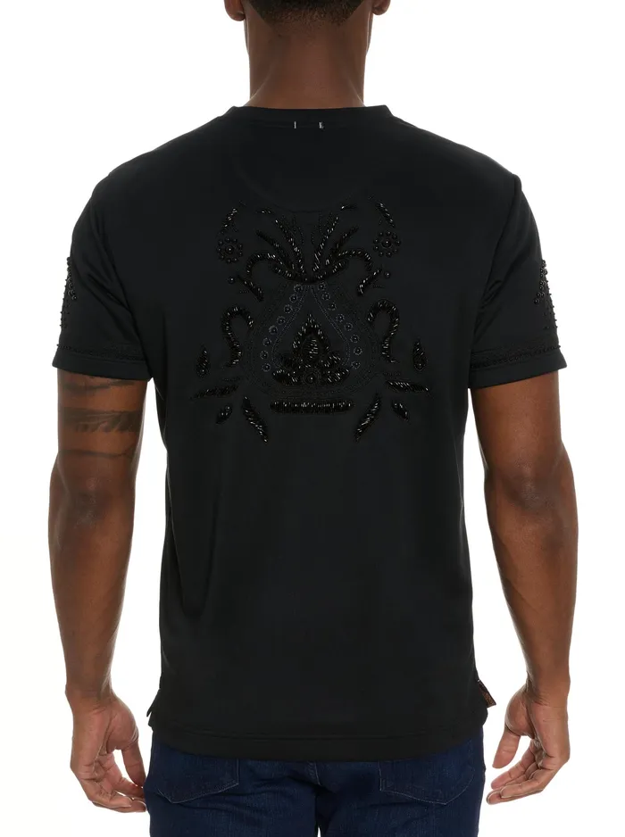 Robert Graham Polos and TShirts Men LIMITED EDITION COURTING JEWELS TSHIRT Black