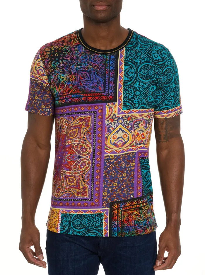 Robert Graham Polos and TShirts Men LIMITED EDITION HEADPIECED TSHIRT Multi