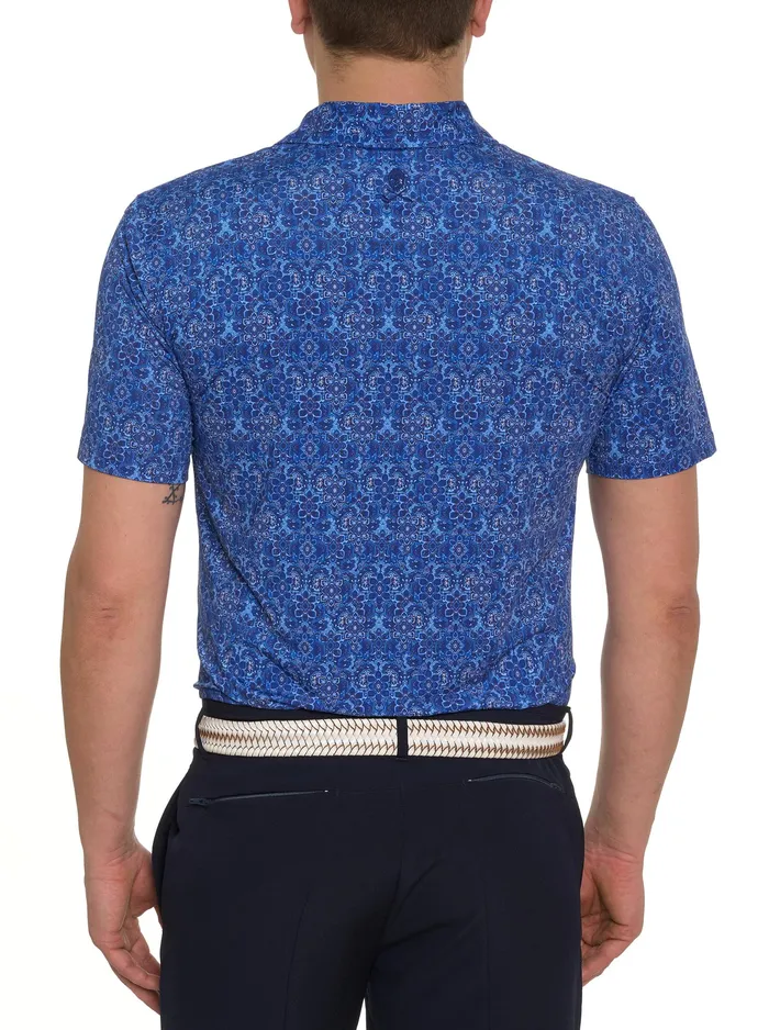 Robert Graham Polos and TShirts Men MEDALLION TILES PERFORMANCE POLO Navy