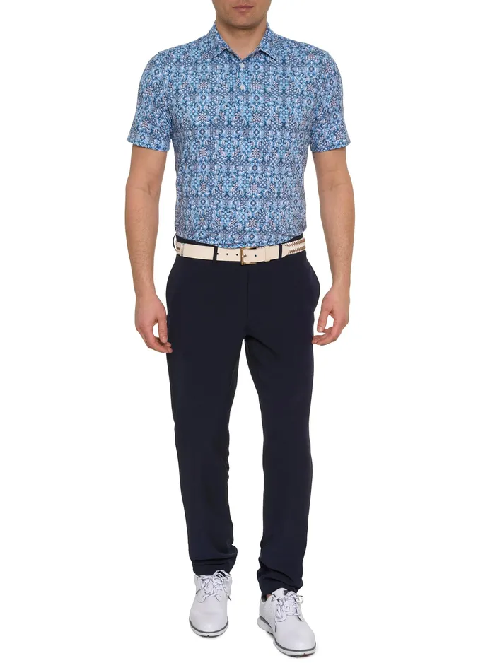 Robert Graham Polos and TShirts Men MEDALLION TILES PERFORMANCE POLO Navy