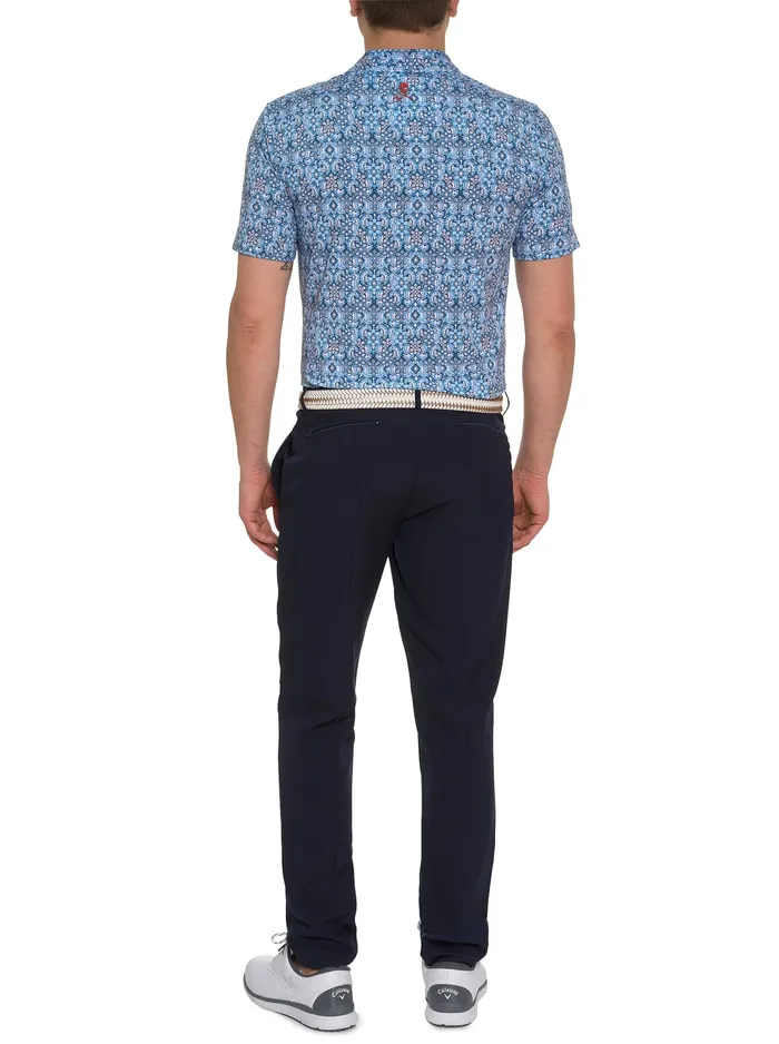 Robert Graham Polos and TShirts Men MEDALLION TILES PERFORMANCE POLO Navy