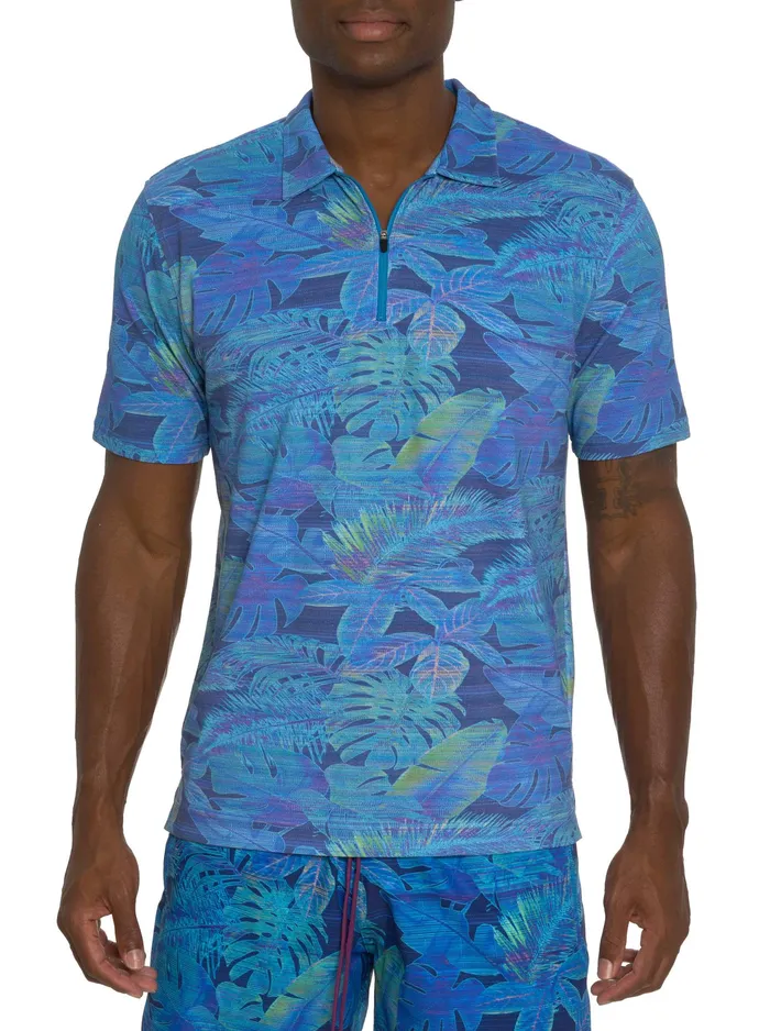 Robert Graham Polos and TShirts Men PARADISE GARAGE POLO Teal
