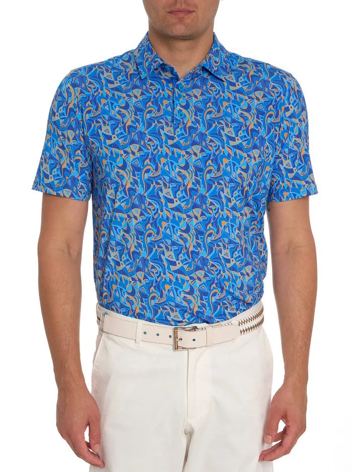 Robert Graham Polos and TShirts Men RETRO CLUB PERFORMANCE POLO Blue