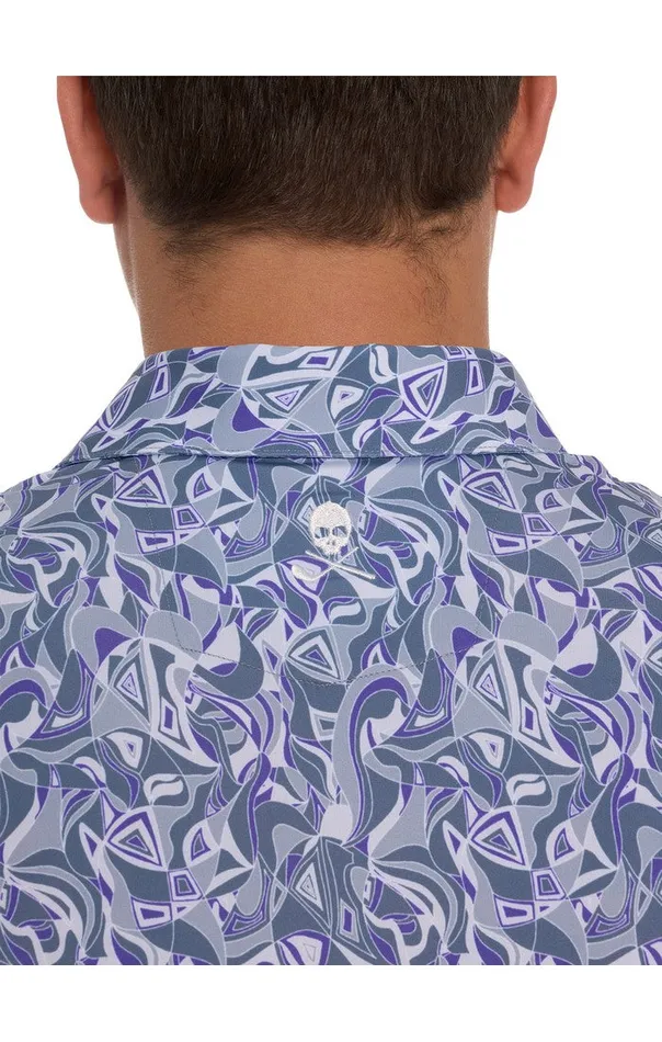 Robert Graham Polos and TShirts Men RETRO CLUB PERFORMANCE POLO Blue