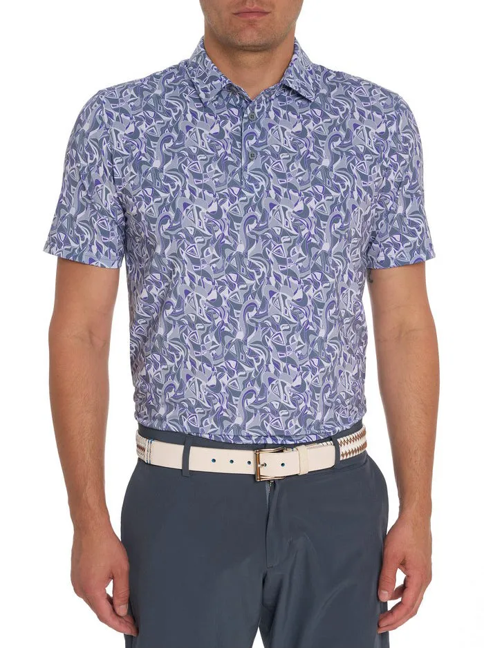 Robert Graham Polos and TShirts Men RETRO CLUB PERFORMANCE POLO Blue
