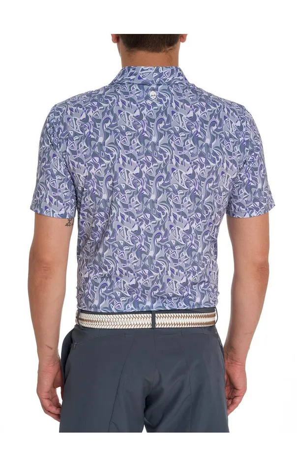 Robert Graham Polos and TShirts Men RETRO CLUB PERFORMANCE POLO Blue