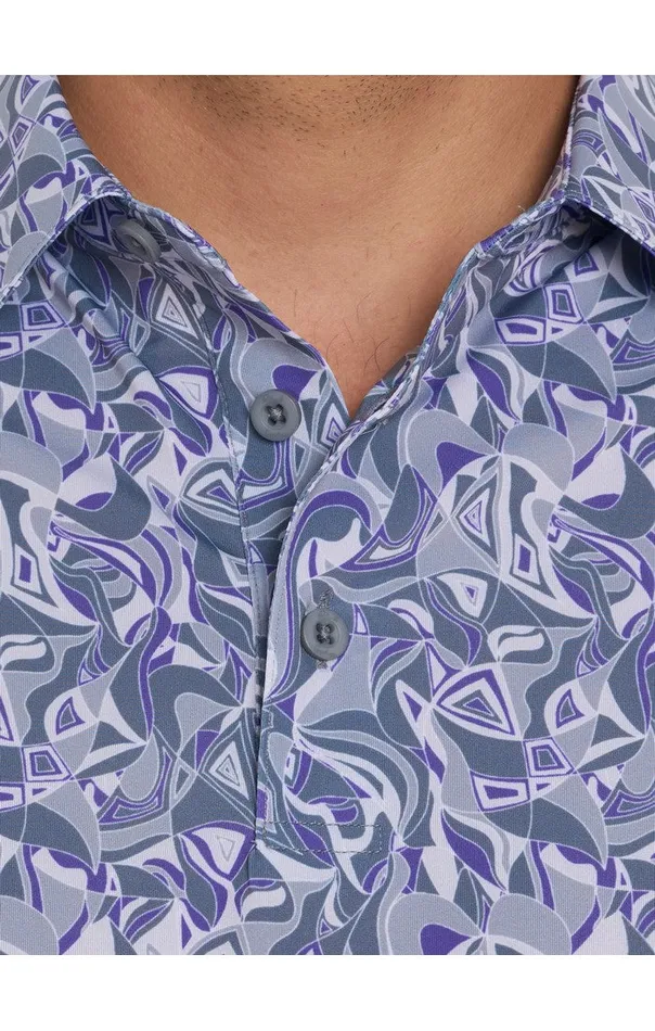 Robert Graham Polos and TShirts Men RETRO CLUB PERFORMANCE POLO Blue